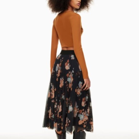 Aritzia Wilfred Floral Twirl Skirt In Size Small NWOT - Picture 6 of 12